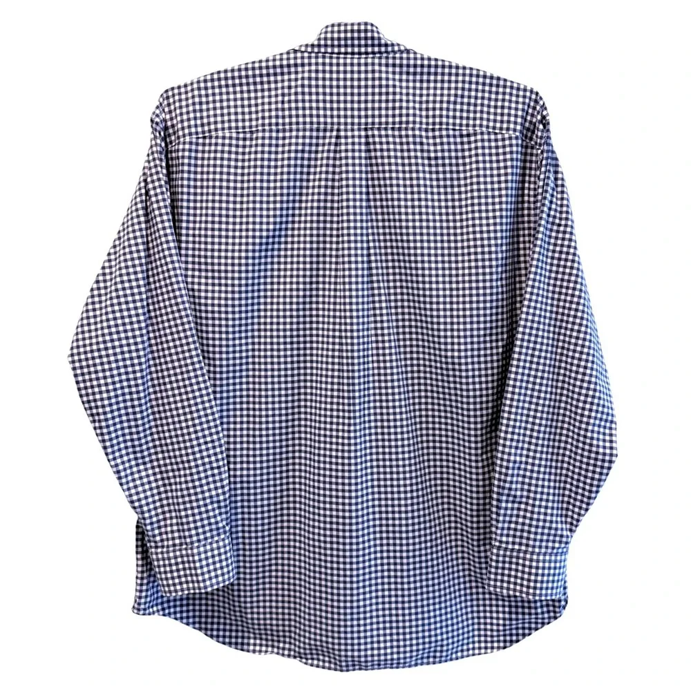 Vineyard Vines Performance Murray‎ Shirt XXL Navy Gingham Classic Fit Nylon Mens